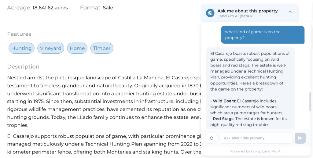 Co-op Land Pro AI Property Chat Beta Now Live